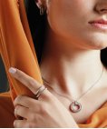 One Silvery Circle Joia Colar Mulher OJSCN01S One Silvery Circle Joia Colar Mulher OJSCN01S