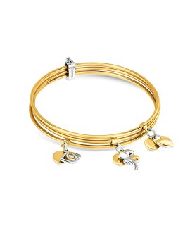 One Energy Blessing Triple Light Joia Pulseira Bangle Set Mulher OJSET14SG