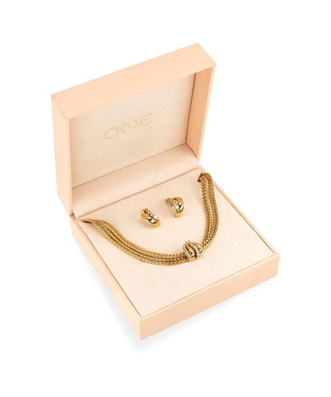 One Stella Joia Colar Brincos Set Mulher OJSET15G