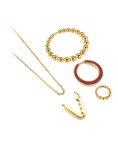 One Box Mood Rouge Joia Colar Brincos Set Mulher OJSET17G
