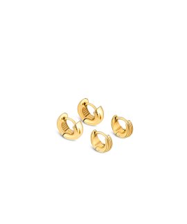 One Plissé Joia Brincos Set Mulher OJSET21G