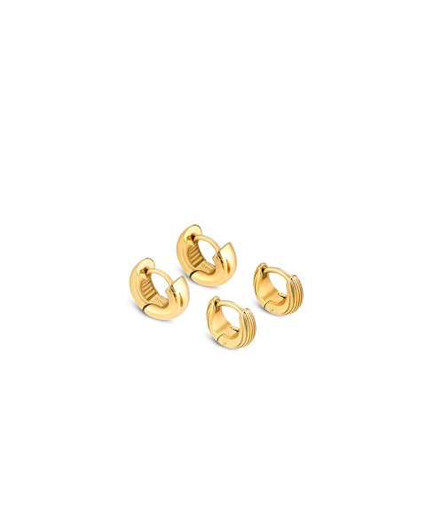 One Plissé Joia Brincos Set Mulher OJSET21G