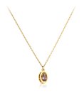 One Birthstone Fevereiro Joia Colar Brincos Set Mulher OJSET24G02