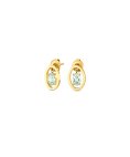 One Birthstone Março Joia Colar Brincos Set Mulher OJSET24G03