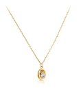 One Birthstone Abril Joia Colar Brincos Set Mulher OJSET24G04
