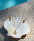 One Birthstone Abril Joia Colar Brincos Set Mulher OJSET24G04