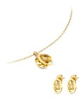 One Birthstone Outubro Joia Colar Brincos Set Mulher OJSET24G10
