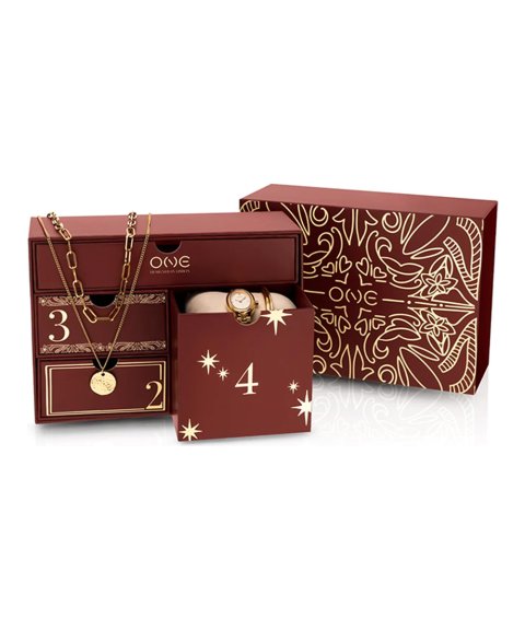 One Calendário do Advento The Edit 2026 Relógio Joia Colar Pulseira Brincos Bangle Set Eau de Parfum Mulher OJSETGJ02V