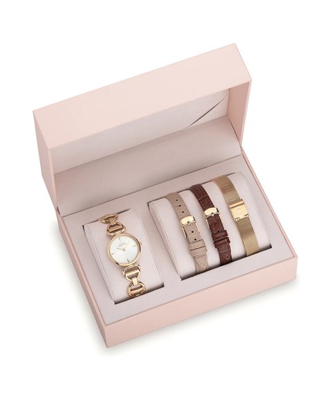 One Box Affair Gold Relógio Bracelete Set Mulher OL4245IC62L