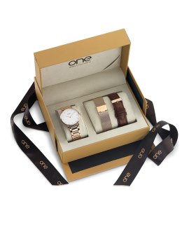 One Minimal Box Relógio Set Mulher OL7557BI81L