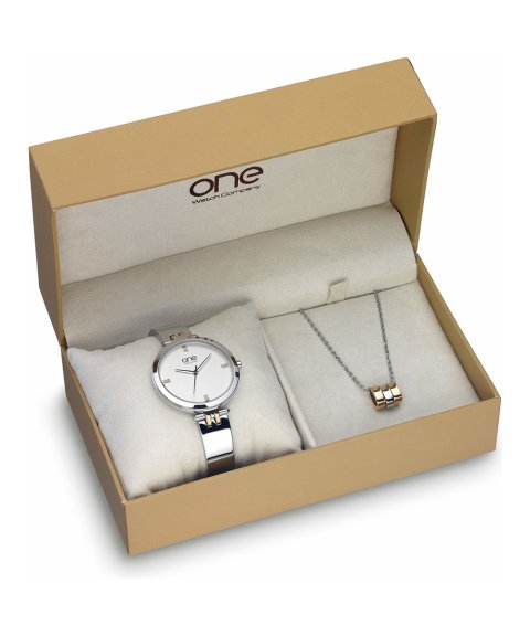 One Twist Box Relógio Colar Mulher OL7618WA72L One Twist Box Relógio Colar Mulher OL7618WA72L