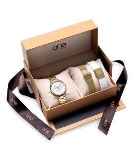 One Be Golden Box Relógio Set Mulher OL9025IC11L