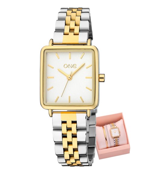 One Box Dazzle Relógio Pulseira Bangle Set Mulher OL9480BB61L