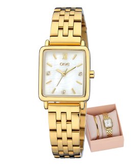 One Box Dazzle Relógio Pulseira Bangle Set Mulher OL9890SG52L