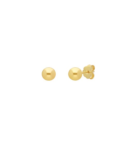 DonaZinda Bola 6mm Joia Brincos Ouro 19.2K OPB6484 DonaZinda Bola 6mm Joia Brincos Ouro 19.2K OPB6484