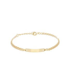 DonaZinda Tradicional Joia Pulseira Ouro 19.2K OPU3035-18CM