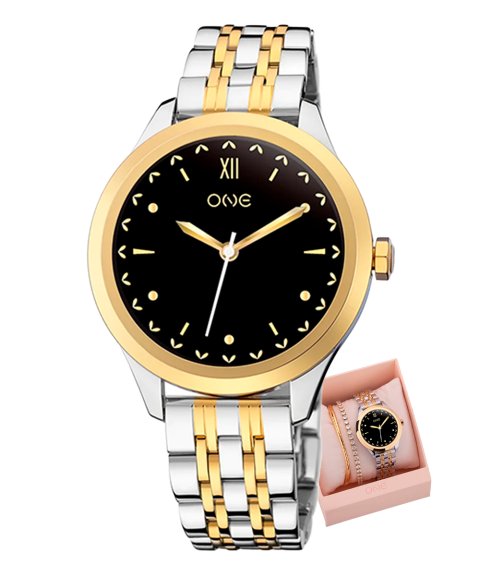 One Box Mini Relógio Pulseira Bangle Set Smartwatch Mulher OSW0025BL62D