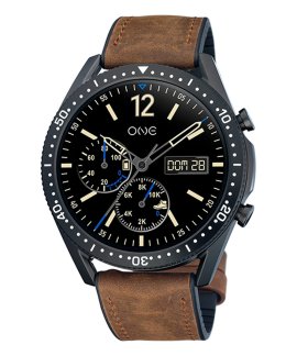 One Men Core Brown Leather Relógio Smartwatch Homem OSW4361BP62L