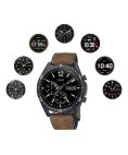 One Men Core Brown Leather Relógio Smartwatch Homem OSW4361BP62L