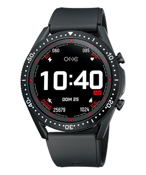 One Men Core Black Silicon Relógio Smartwatch Homem OSW4361BS62L