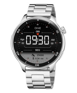 One Explorer GPS Silver Relógio Smartwatch Homem OSW9822SL51L