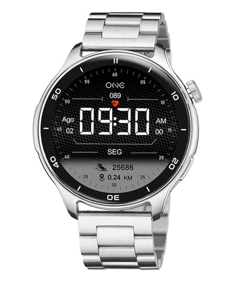 One Explorer GPS Silver Relógio Smartwatch Homem OSW9822SL51L