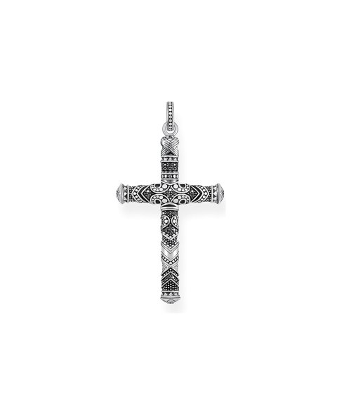 Thomas Sabo Maori Cross Small Joia Pendente Colar Homem PE772-643-11