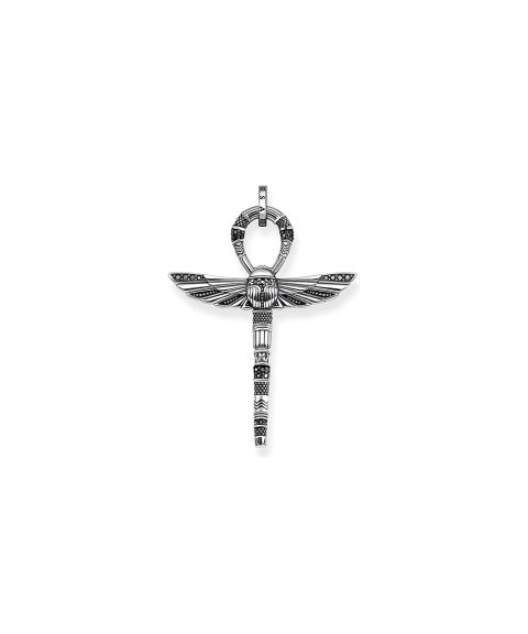 Thomas Sabo Cross Of Life Ankh With Scarab Joia Pendente Colar PE778-643-11 Thomas Sabo Cross Of Life Ankh With Scarab Joia Pendente Colar PE778-643-11