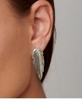 Uno de 50 Crush Feather Joia Brincos Mulher PEN0598MTL0000U Uno de 50 Crush Feather Joia Brincos Mulher PEN0598MTL0000U