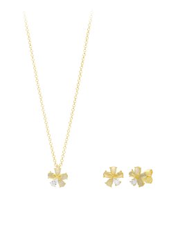 Pereirinha Camélia Joia Colar Brincos Set Mulher PEO183CJ00005