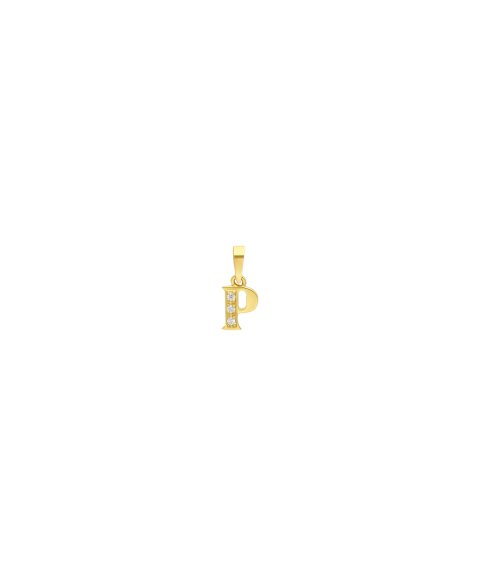 Pereirinha Alfabeto Letra P Joia Pendente Colar Ouro 19.2K PEOBE50861P Pereirinha Alfabeto Letra P Joia Pendente Colar Ouro 19.2K PEOBE50861P