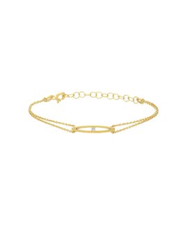 Pereirinha Lucrécia Joia Pulseira Ouro 18K e Diamante Mulher PEOBY0037DD201