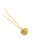 Pereirinha Coração Beirão Origem Joia Colar Ouro 19.2K, Esmeralda e Diamantes Mulher PEOCLAPMC25653W