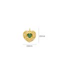 Pereirinha Coração Beirão Origem Joia Colar Ouro 19.2K, Esmeralda e Diamantes Mulher PEOCLAPMC25653W