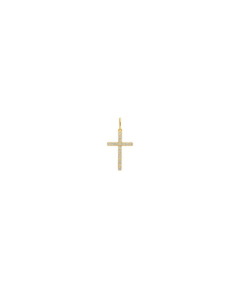 Pereirinha Cruz Joia Pendente Colar Cruz Ouro 19.2K e Diamante Mulher PEOMJ4627CRJOA12MM Pereirinha Cruz Joia Pendente Colar Cruz Ouro 19.2K e Diamante Mulher PEOMJ4627CRJOA12MM