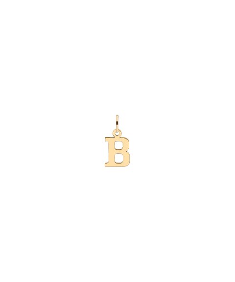 Pereirinha Alfabeto Letra B Joia Pendente Colar Ouro 19.2K PEOOBE10827B