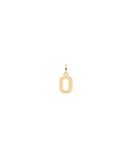 Pereirinha Alfabeto Letra O Joia Pendente Colar Ouro 19.2K PEOOBE10827O
