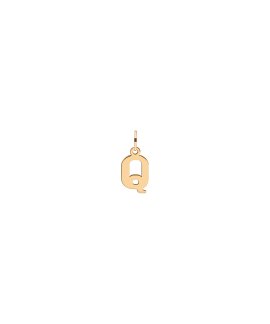 Pereirinha Alfabeto Letra Q Joia Pendente Colar Ouro 19.2K PEOOBE10827Q
