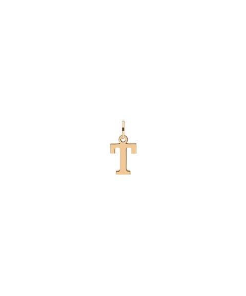 Pereirinha Alfabeto Letra T Joia Pendente Colar Ouro 19.2K PEOOBE10827T