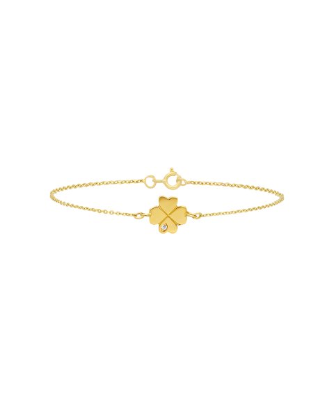 Pereirinha Trevo Joia Pulseira Ouro 19.2K Mulher PEOPUL06 Pereirinha Trevo Joia Pulseira Ouro 19.2K Mulher PEOPUL06
