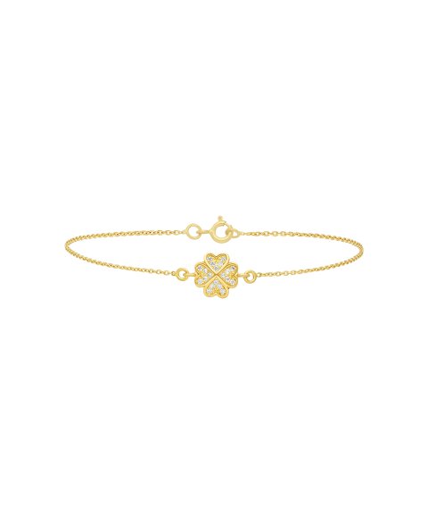 Pereirinha Trevo Joia Pulseira Ouro 19.2K Mulher PEOPUL0719CM Pereirinha Trevo Joia Pulseira Ouro 19.2K Mulher PEOPUL0719CM