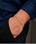 Pereirinha Clássicos Malha 3+1 Joia Pulseira Ouro 19.2K Homem PEOPUL2621CM
