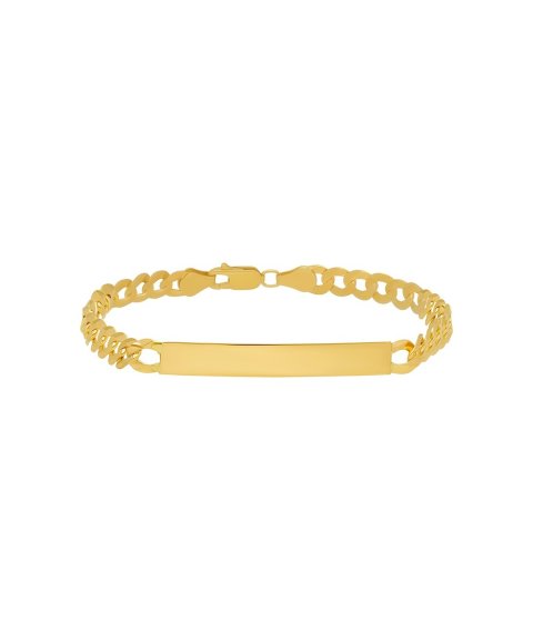 Pereirinha Clássicos Malha Barbela com Chapa Joia Pulseira Ouro 19.2K Homem PEOPUL28CH21CM