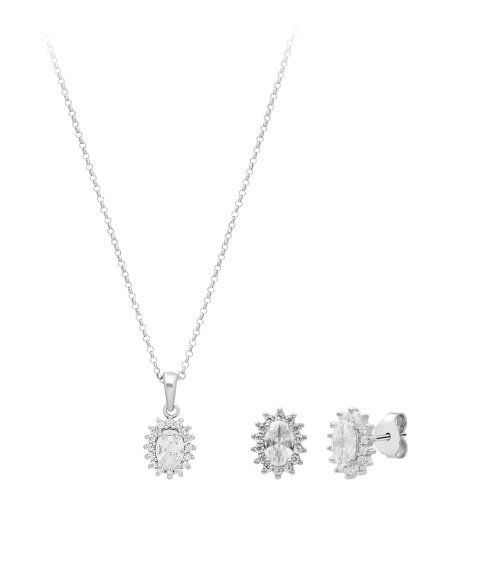 Pereirinha Rosalinda Joia Colar Brincos Set Mulher PER183CJ004