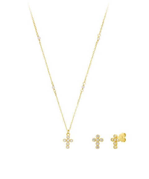 Pereirinha Lumina Joia Colar Brincos Set Mulher PERCJSY131DBR