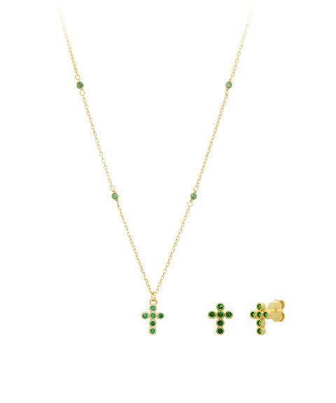 Pereirinha Lumina Joia Colar Brincos Set Mulher PERCJSY131DVD