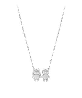 Pereirinha Colar de Mãe - Menina e Menino Joia Colar Mulher PERCLK00529RB3