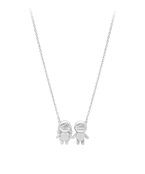 Pereirinha Colar de Mãe - Menina e Menino Joia Colar Mulher PERCLK00529RB3