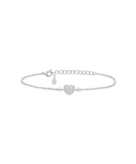 Pereirinha Coração Brilhante Joia Pulseira Mulher PERFLPL0673