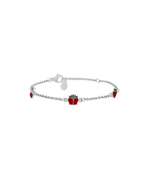 Pereirinha Joaninha e Frutinhas Joia Pulseira Menina PERXJPL4489